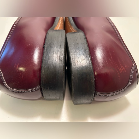 Allen Edmonds Barrington Oxblood Leather Loafers Size 10 1/2 D - Picture 8 of 13